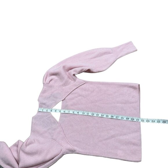 EUC Design History Women's Sz M Sweetheart Cashmere Sweater in Light Pink - Picture 9 of 12